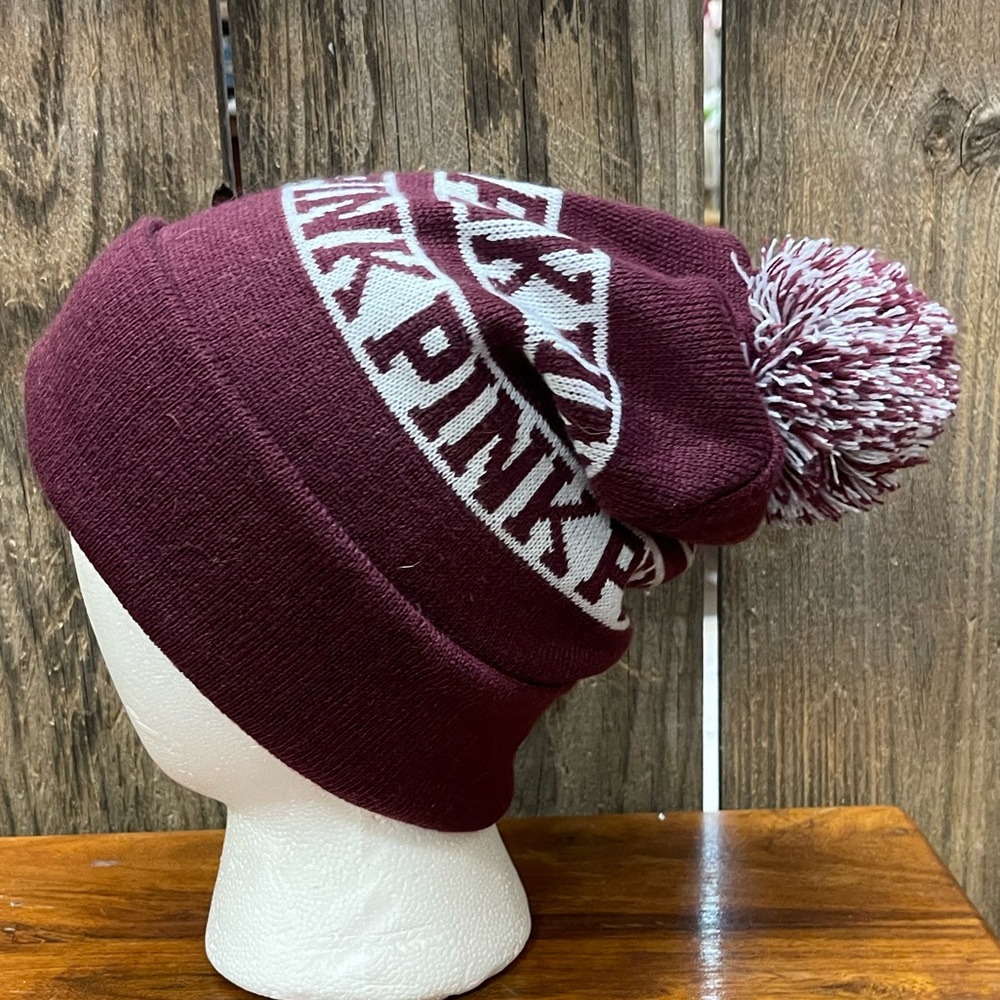 PINK Pullover beanie